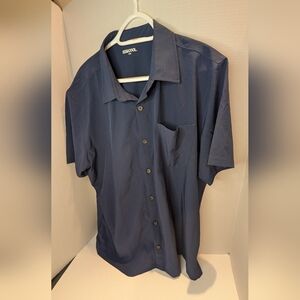 New Men's Navy Blue Short Sleeve Shirt